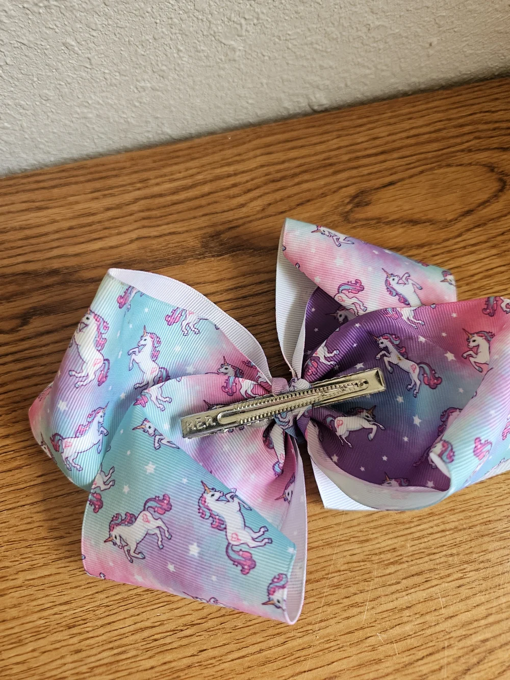 4/$10 Unicorn Hair Bow Jojo Siwa Pink Blue Clip